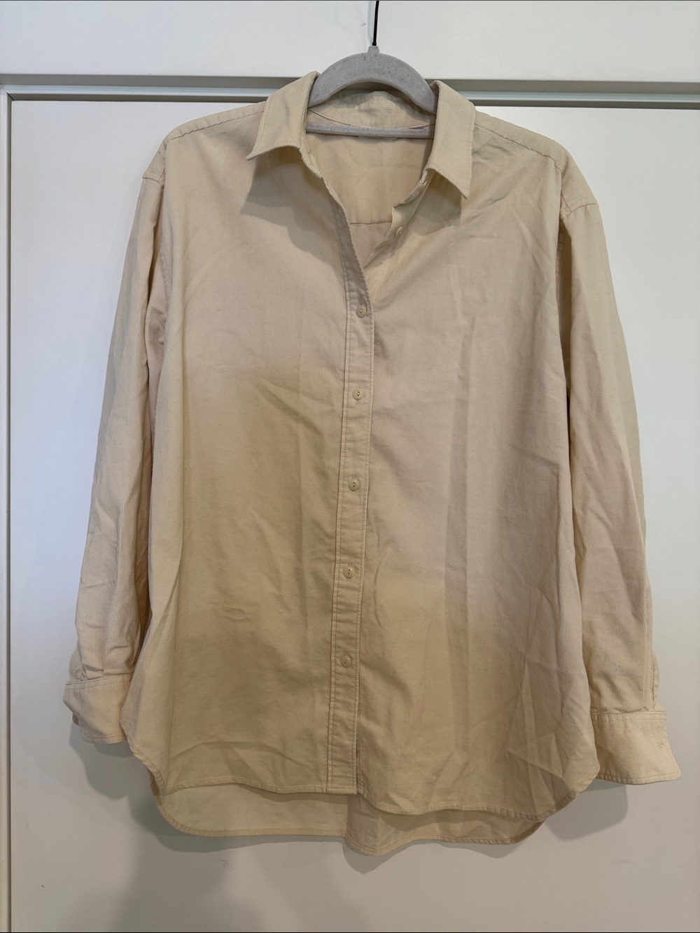 Uniqlo Micro Corduroy Button Down Shirt Size S